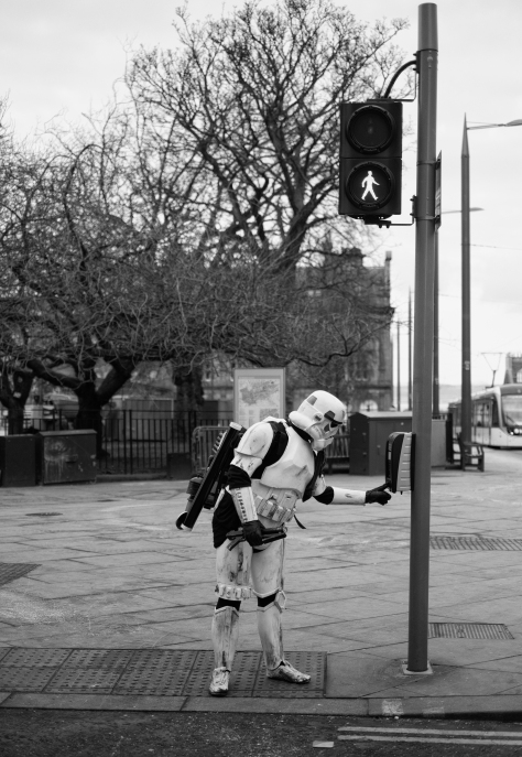 Obedient Stormtrooper. Photo by and copyright of Paul Henni.